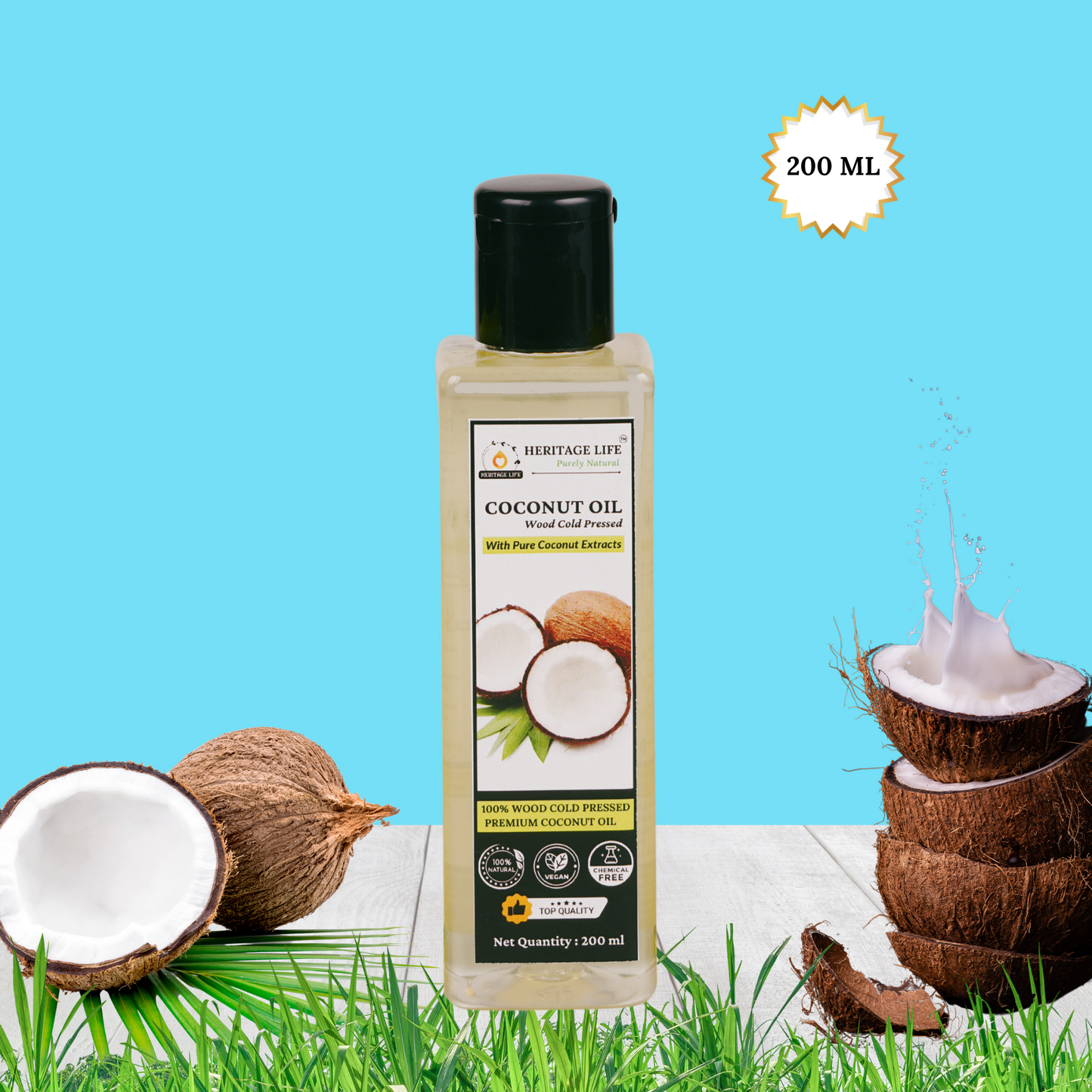 Wood Cold Pressed Coconut Oil - 200 ml