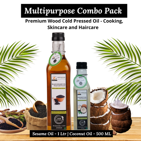 Multipurpose Combo Pack - Wood Cold Pressed Oil